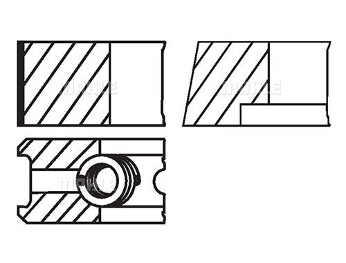 MOTOR SEGMANI STD YAĞ SEG.KROMLU TMPR 1.6 86.40-MAHLE 01028N0-5891765