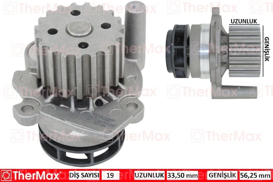 DEVİRDAİM CADDY-GOLF 5-JETTA-PASSAT-POLO-TRANSPORTER T5-FABIA-OCTAVIA-IBIZA 1.9TDI AXB-BJB-BXE T 04-10-THERMAX T01.163-045121011F-045121011H-1459215
