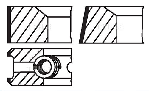 x MOTOR SEGMANI 0.40 TMPR 2.0 ie 16V 84.00-MAHLE 00928N1