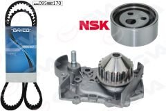 DEVİRDAİMLİ EKSANTRİK GERGİ KİTİ RENAULT CLIO I 90 98 R19 88 95 MEGANE I 96 99 095x170 1.2-1.4-1.6-GVA 59WPK1411-7701472726-7701469833-1307700QAD