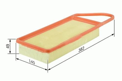 HAVA FİLTRESİ P206-P307 HDI 01-04 -C3 HDI-FIESTA 1.4 TDCI-FUSION TDCI SÜNGERLİ C3087/1-SARDES-1444.X2