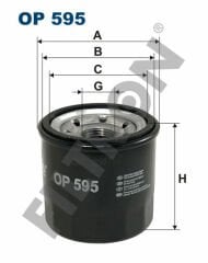 YAĞ FİLTRESİ MEGANE III-FLUENCE-CLIO III-IV-LAGUNA III-TALISMAN-LATITUDE 2.0 16V MICRA 11-FILTRON OP595-152009645R-152085758R-1520865F0A