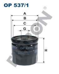 YAĞ FİLTRESİ FIAT PANDA II 169A 1.1 54HP 03-FILTRON OP537.1-60810852