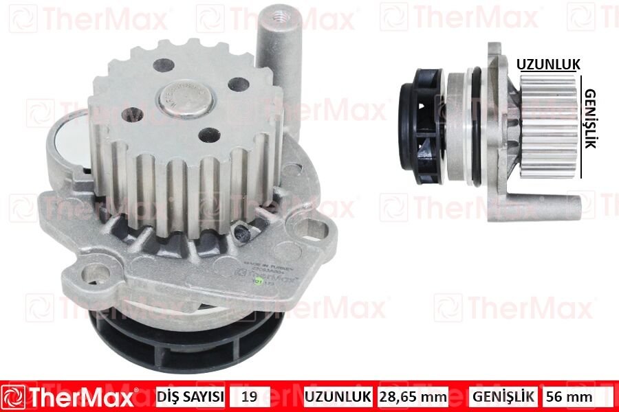 DEVİRDAİM CRAFTER-T6-A3-JETTA-CADDY-POLO-PASSAT 1.2-1.6-2.0TDI CAYB/C/D-CAAB/C-CKUB-CFFB-CAGA T-THERMAX T01.173-03L121011-03L121011J-03L121011P