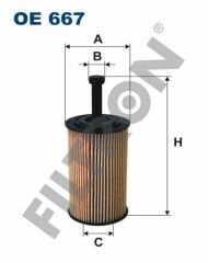 YAĞ FİLTRESİ PARTNER-BERLINGO 96 P106 97 P206 98 P306 93-01 P307- C3 02 1.4-1.6 16V-FILTRON OE667-1109.AN-1109.R6-1109.R7