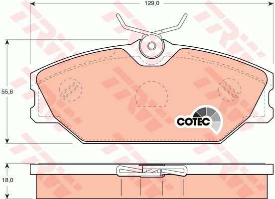 ÖN BALATA MGN 99 LGN 95/3.01 SCENIC 99/8.03 LOGAN 99 SAFRANE 96/00-TRW GDB1405-7701206379-7701209380-410607125R
