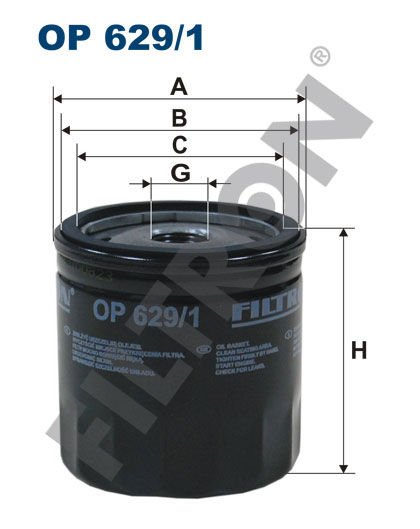 YAĞ FİLTRESİ FIESTA 1.2-1.4 01 C-MAX 1.6 03-07 FOCUS 1.4-1.6 FUSION 1.2-1.4-1.6-MONDEO 1.6-FILTRON OP629.1-1007705-1007706-1070521-1455760
