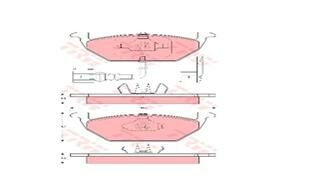 ÖN BALATA FİŞLİ KÜÇÜK GOLF4-GOLF5-JETTA-BORA-POLO-A3-LEON 97 GDB1386-TRW GDB1386-1J0698151G-1K0698151F-6R0698151A