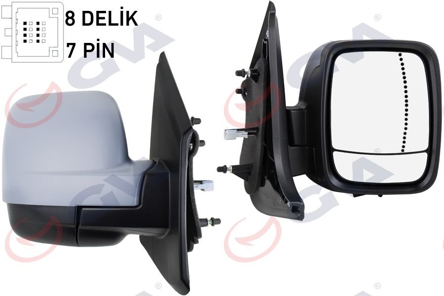 DIŞ DİKİZ AYNASI SAĞ TRAFIC-VİVARO 14 ELEKTRİKLİ ISITMALI SENSÖRLÜ ASTARLI ASFERİK 6 FİŞ VM-976EHPSAR-GVA-963746264R-4422964-963651588R