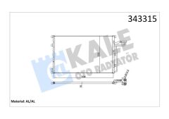 KLİMA KONDENSERİ VOLVO C30-C70 II CONVERTİBLE-S40 II-V50 AL-AL-KALE 343315-30647931-30661957-31332302