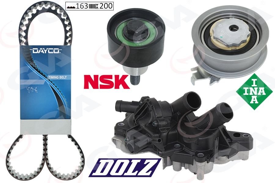 DEVİRDAİMLİ EKSANTRİK GERGİ KİTİ POLO-GOLF7-PASSAT-A3-LEON 1.2 TSI-1.4 TSI 13 5 ÇIKIŞLI CJZA-CJZB- CYVA-CYVB 163 DİŞ-GVA 59WPK7512-1-04C109244D-04E109479A-04E198119