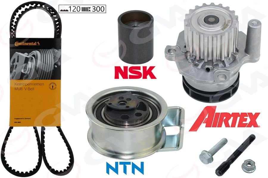 DEVİRDAİMLİ TRİGER SETİ 120x30 BORA-PASSAT-POLO-A4 1999-2001 1.4-1.9 TDI AVF-AMF-AUY-AXR-GVA 59WPK7520-038198119