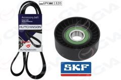 ALTERNATÖR GERGİ KİTİ KÜTÜKSÜZ FIORINO-LINEA-PUNTO-PUNTO EVO 1.3 DMTJ- KLİMALI K026PK1320-GVA-6340616-55202621-6340676