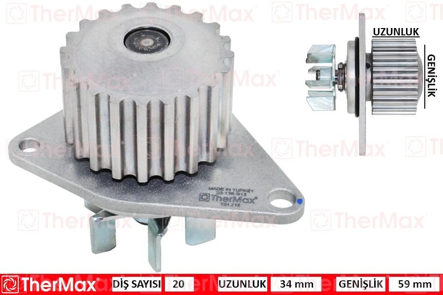 DEVİRDAİM P106 I-II-206-PARTNER-BERLINGO-C15-SAXO-XSARA 96 1.4 PA628 T-THERMAX T01.218-1207.18-1201.E3-1207.23-9617376980