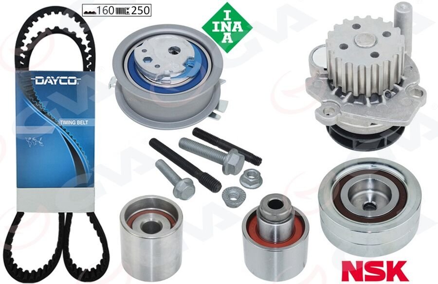 DEVİRDAİMLİ TRİGER SETİ CRAFTER-T6-A3-JETTA-CADDY-POLO-PASSAT 1.6-2.0 TDI CAYB/C/D- CAAB/C-CKUB-CFFB CFWA-CAGA-GVA 59WPK7577D-03L198119A-03L198119B-03L198119C