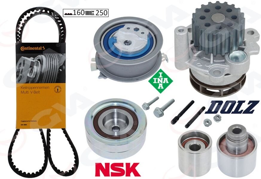 DEVİRDAİMLİ TRİGER SETİ 160x250 CRAFTER-T6-A3-JETTA-CADDY-POLO-PASSAT 1.6-2.0 TDI CAYB/C/D-CAAB/C-CKUB-CFFB-CFWA-CAGA-GVA 59WPK7577C-03L198119A-03L198119B-03L198119C