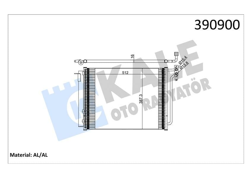 KLIMA RADYATORU BMW M54 M57 N X5 E53-KALE 390900-64536914216-64538381543