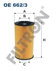 YAĞ FİLTRESİ VOLVO C30- 11-13 -V40 12 S40 10 V50 10 S60 10 V60 10 XC60 09 C70-FILTRON OE662.3-30788490-30788821