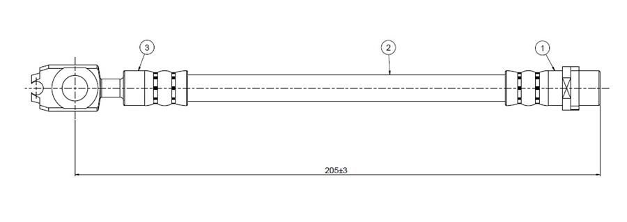 ARKA FREN HORTUMU PASSAT 95-CAVO C800547A-8E0611775B-8E0611775E-8E0611775J