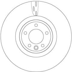 FREN DISKI ON DEFENDER L663 DISCOVERY 5 L462 R.R 4 VOGUE L405 R.R SPORT 2 L494-TRW DF6957S-LR098968-LR161894