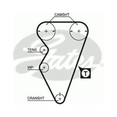 TRİGER KAYIŞI 143x230 ROVER 200-400 MG DAEWOO FSO LOTUS CT708-GATES-CDU2749
