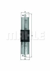 YAKIT FILTRESI BMW E36 E46 E39 E38 E31-MAHLE KL66-13321740985 13321702632