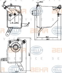 YEDEK SU DEPOSU BMW E60 E63 E64-MAHLE-17137542986