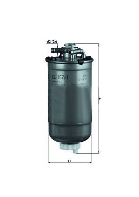 YAKIT FİLTRESİ CORDOBA 02-09 -IBIZA IV 02-09 -FABIA 00-08 -POLO 01- 1.4TDI-1.9TDI-1.9SDI-MAHLE KL157.1D-6Q0127401B-6Q0127400A