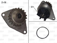 DEVIRDAIM SU POMPASI PEUGEOT P206-P207-P307 CITROEN C2-C3-C4 1.4 16V KFU-ET3J4 18DIS-VALEO-1201.G2-1609417180-1623095980