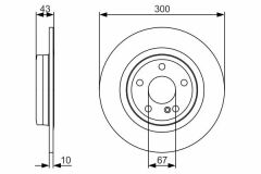 FREN DISKI ARKA MERCEDES SLK-CLASS R172 11-BOSCH 0986479A38-A0004231612