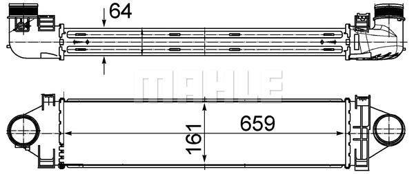 TURBO RADYATORU 224DT DW12BTED4 FREELANDER 2 L359 06 14-MAHLE CI501000S-LR000926-LR009802-LR030762