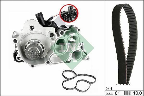TRİGER KAYIŞI SU POMPASI VW CADDY-GOLF VII 1.2 TSI 15 POLO 1.2 14 AUDI A3 1.2 TFSI 13-INA 530074330-04C121605-04E121121A-04E121600AL