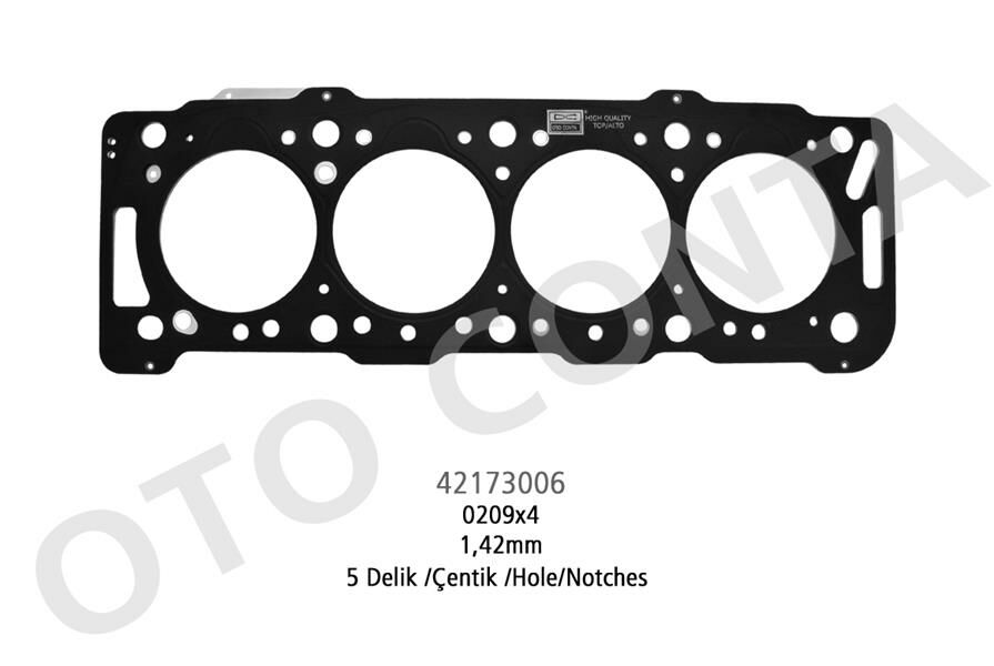 SKC 5 DELİK 1.42m ÇELİK P206-P306-PARTNER-BERLINGO 1.9 DW8-OTOCONTA 42173006