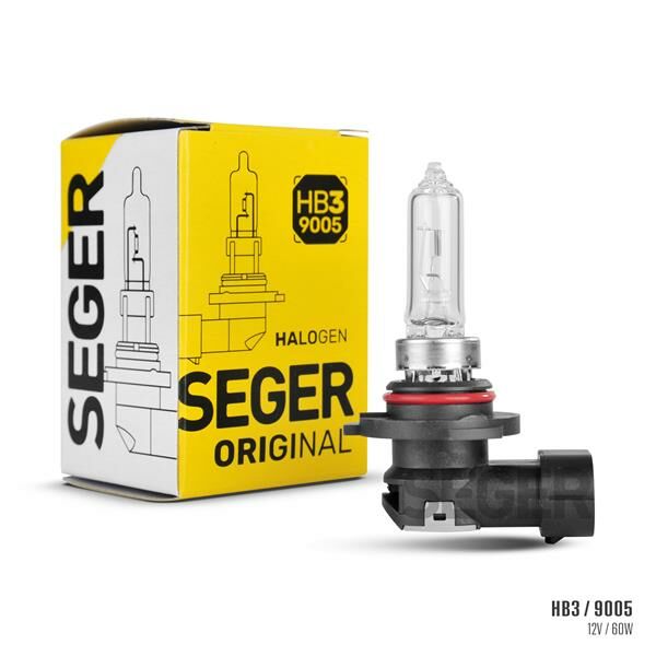AMPUL HB3 9005 12V 60W P20D STANDART YENİLEME 3.500K STANDART IŞIK-SEGER 207508