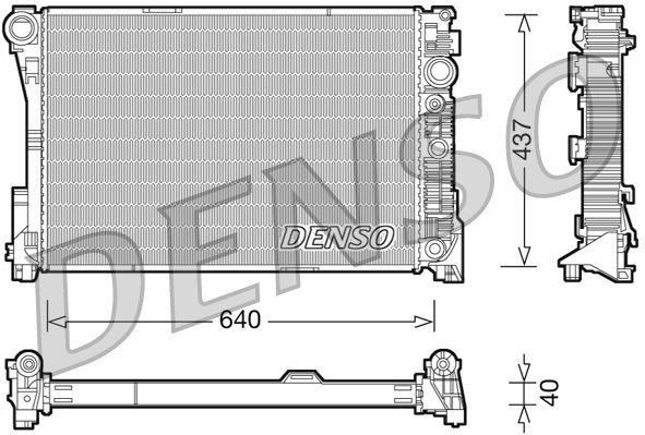 MOTOR SU RADYATORU MERCEDES GLK-CLASS X204 08 15 W204 C63 AMG 08 14-DENSO DRM17046-A2045003103