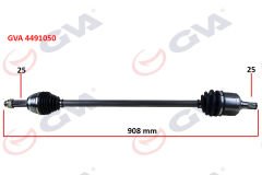 KOMPLE AKS SAĞ ACCENT ADMIRE 1.3-1.5D 03-06 ABS Lİ 29DİŞ 908mm-GVA 4491050-4950025210