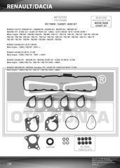 ÜST TAKIM CONTASI MGN-LGN-KNG-MASTER- TRAFİC-VİVARO 1.9 DCİ-DTI F9Q KEÇELİ-OTOCONTA 40152103-7701470288