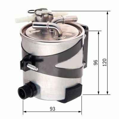 YAKIT FİLTRESİ MGN II-SCENIC II 1.5 DCI-2.0 DCI 05 x-SARDES SF283-8200697875-8200506046-8200564638