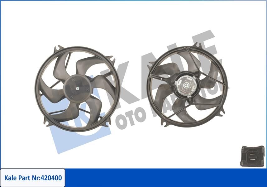 FAN MOTORU DAVLUMBAZLI PARTNER II-BERLINGO III-XSARA PICASSO 1.6HDI 460W-385mm-KALE 420400-1253.C8