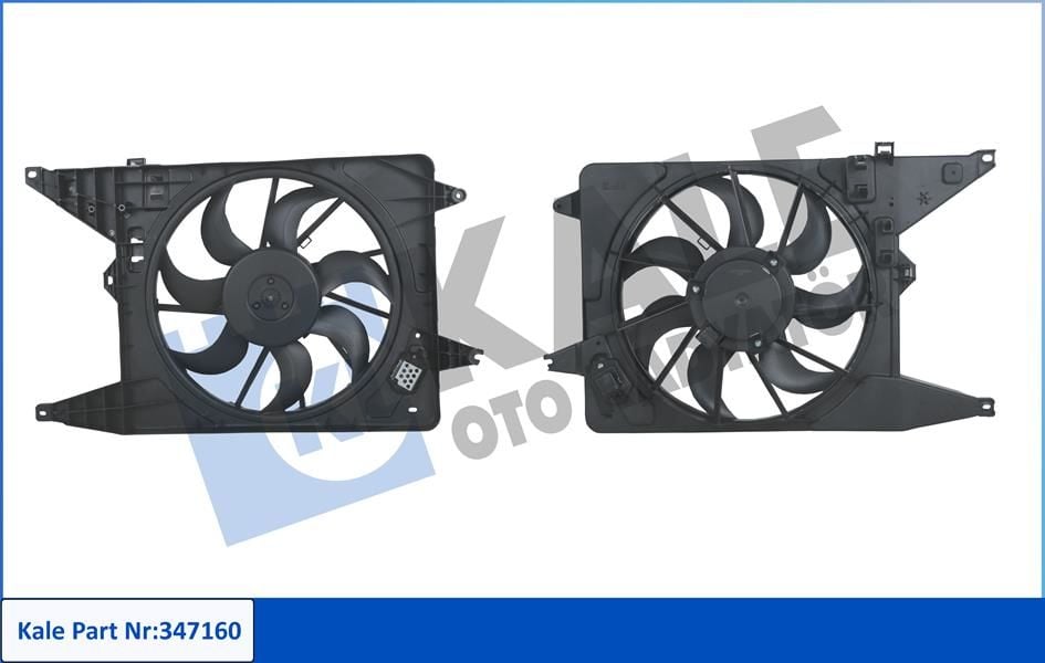 FAN MOTORU DAVLUMBAZLI KOMPLE DACIA LOGAN-SANDERO 1.5 DCİ Euro5-KALE 347160-214814342R