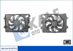 RADYATÖR FAN MOTORU DAVLUMBAZLI CLIO IV-CAPTUR 0.9-1.2-1.5DCI-TCE 13 J5-H5 1.6 18 FAN ŞASESİ 650mm 149mm-KALE-214816812R-214819521R-214753416R