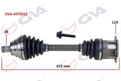 KOMPLE AKS SOL CADDY-GOLF5-JETTA-PASSAT 1.9-2.0 TDİ 03-09 475mm-GVA 4475012-1K0407271BF-1K0407271BQ-1K0407271