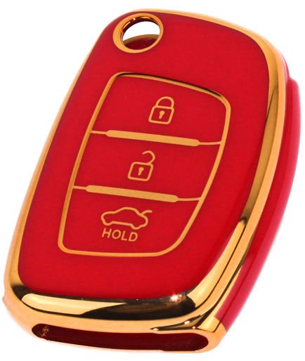 KONTAK ANAHTAR KUMANDA KORUYUCU KILIF TPU 3 TUŞ KIRMIZI HYUNDAI I20-I30-AFT HMA222-K-HMA222-K