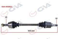 KOMPLE AKS SOL BIPPER 1.4 HDI 07 653mm-GVA 4450821-3272.SL