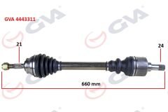 KOMPLE AKS SOL P301-ELYSEE 12- 1.6 HDI 660mm-GVA 4443311-9671573180