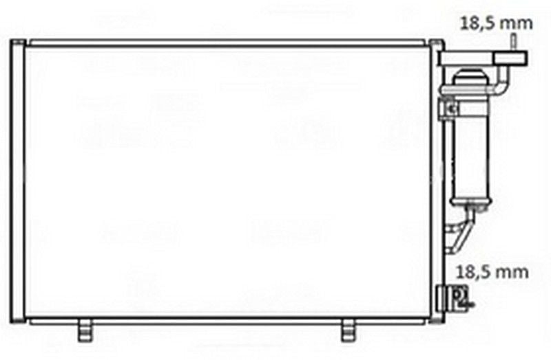 KLIMA RADYATORU KOMPLE B-MAX 12 1.4-1.6 TI TOURNEO COURIER C4A 14 1.5-1.6 TDCI FIESTA VI 08 14 1.25-1.4-1.6 TI-ORIS CFR011000-ET7119710BA 1834039 ET71 19710 BA