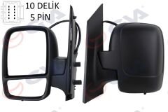 DIŞ DİKİZ AYNASI SOL SCUDO-EXPERT 07 ELEKTRİKLİ ISITMALI KONVEKS 5 FİŞ VM-6116EHL-GVA-8153.K9