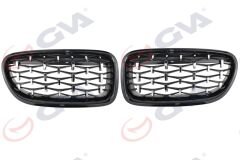 PANJUR SIYAH ÇERCEVE KENARLI KROM NOKTALI SET Z4 STYLE BMW F10 10 13-GVA 9104759-51137203649-650S2