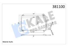 KLIMA RADYATORU MERCEDES SPRINTER B901 B905 95 06-KALE 381100-A9015000454