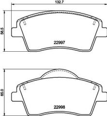ÖN BALATA VOLVO XC40 1.5T3 2019 2.0 D3 D4 T2 T4 T5 B4 B5 2018 16 JANT FTE KIRMIZI KUTU-VALEO-31471409-31471410-32276932-32287456